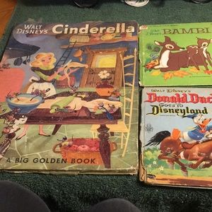 Antiquarian set of three Disney books